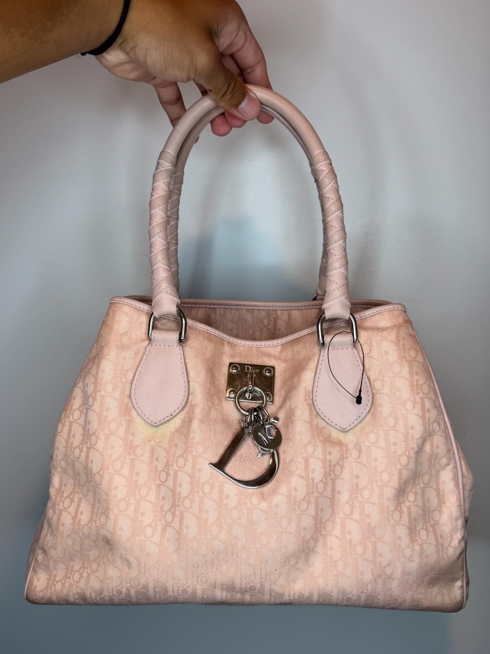 Pink Christian Dior "Lovely" tote